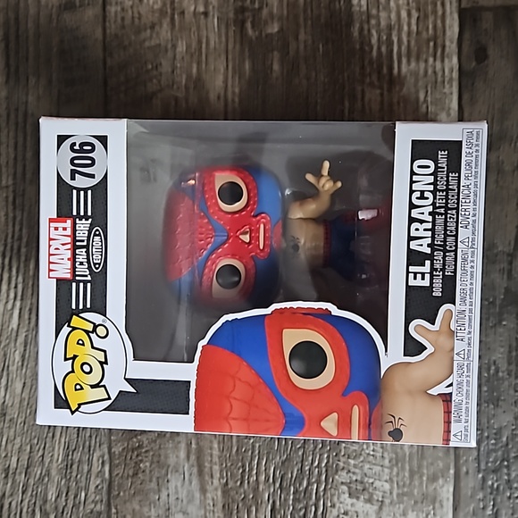 Funko POP! Marvel Lucha Libre Edition 706 El Aracno Bobble-Head - Picture 1 of 12